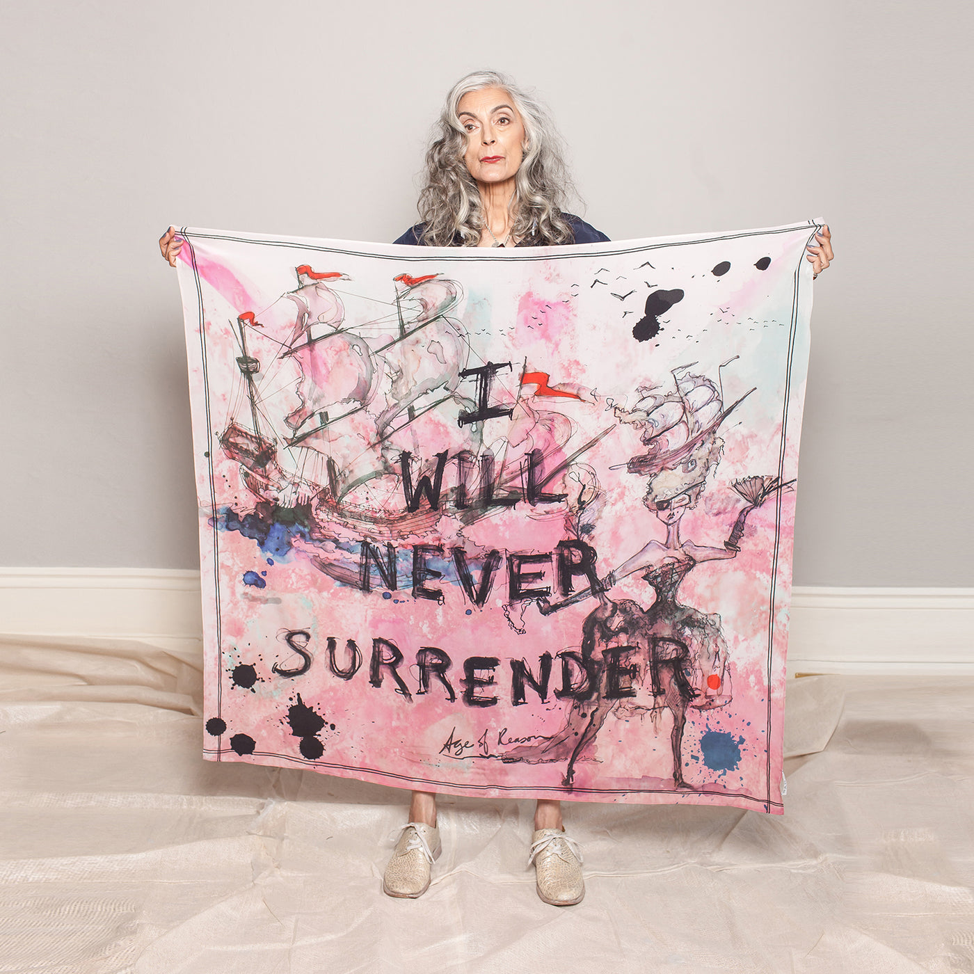 I Will Never Surrender Silk Scarf- Best Seller
